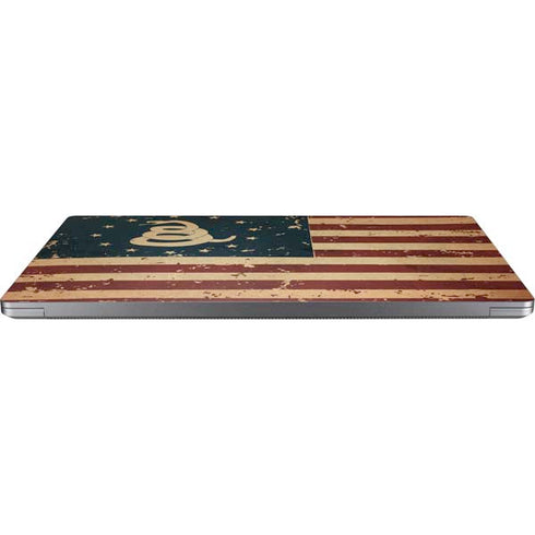 Dont Tread On Me American Flag Laptop Skins